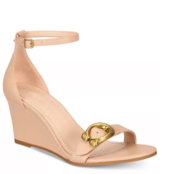 COACH Odetta Wedge Sandals NWOT - Picture 1 of 10